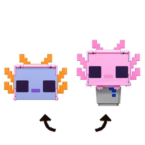 Minecraft Flippin Figures 2-Pack Alex & Axolotl