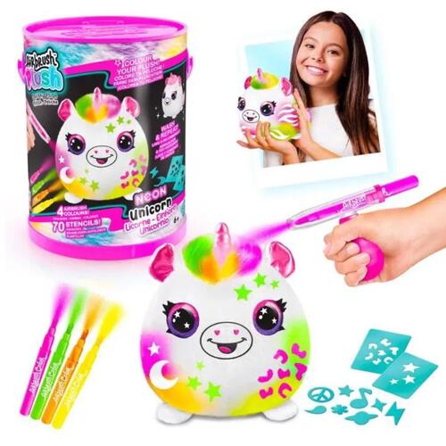 Canal Toys Airbrush Plush Neon Squish Paint Can