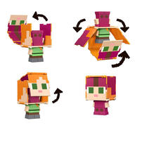 Minecraft Flippin Figures 2-Pack Alex & Axolotl