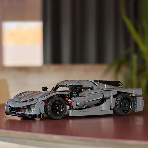 LEGO Technic Koenigsegg Jesko Absolut Gray Hypercar 42173