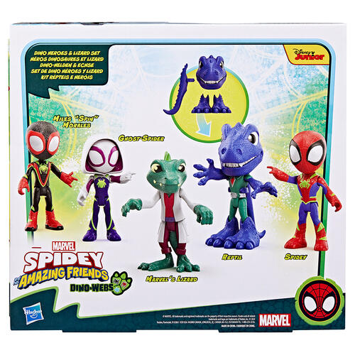 Marvel Spidey and His Amazing Friends Dino-Webs, Dino Heroes Lizard Set