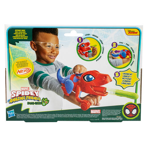 Marvel Spidey and His Amazing Friends Dino-Webs NERF Spidey-Rex Web Launcher