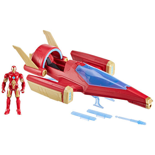 Marvel Avengers Epic Hero Series Iron Man Repulsor Blast Battle Jet