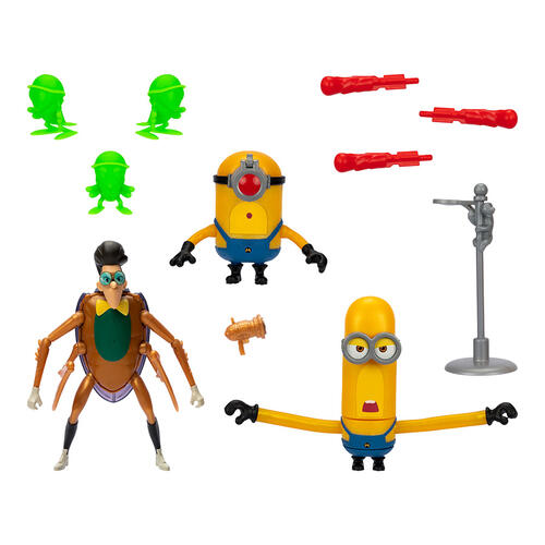 Despicable Me 4 Mega Minions Vs Maxime 4 Inch Action Figures