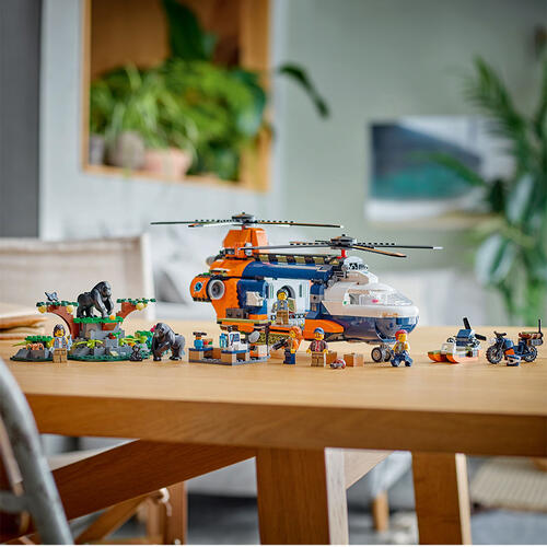 LEGO City Jungle Explorer Helicopter at Base Camp 60437